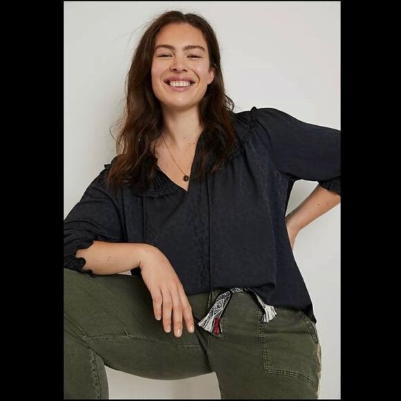 REVOLVE Anthropologie Current Air Southwark Shirred Top - Picture 5 of 13